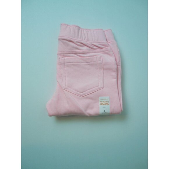 Girls 4-12 Jumping Beans Solid Strawberry Shortcake Pink Jeggings Size 5 - Picture 2 of 6